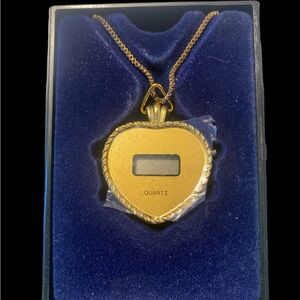 Heart Shaped Watch Necklace.